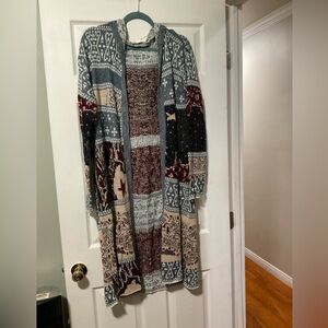 Free People Multicolor Patterned Cardigan